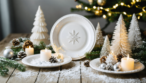 découvrez des idées déco de noël faciles et originales avec des assiettes en plastique pour créer une ambiance magique et festive chez vous.