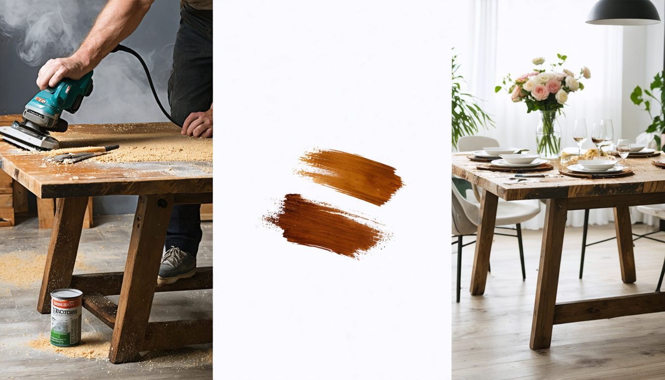 découvrez les 3 étapes essentielles pour transformer votre table en bois et lui donner une seconde vie. apprenez des techniques simples et efficaces pour restaurer, embellir et personnaliser votre meuble, tout en ajoutant une touche unique à votre intérieur.