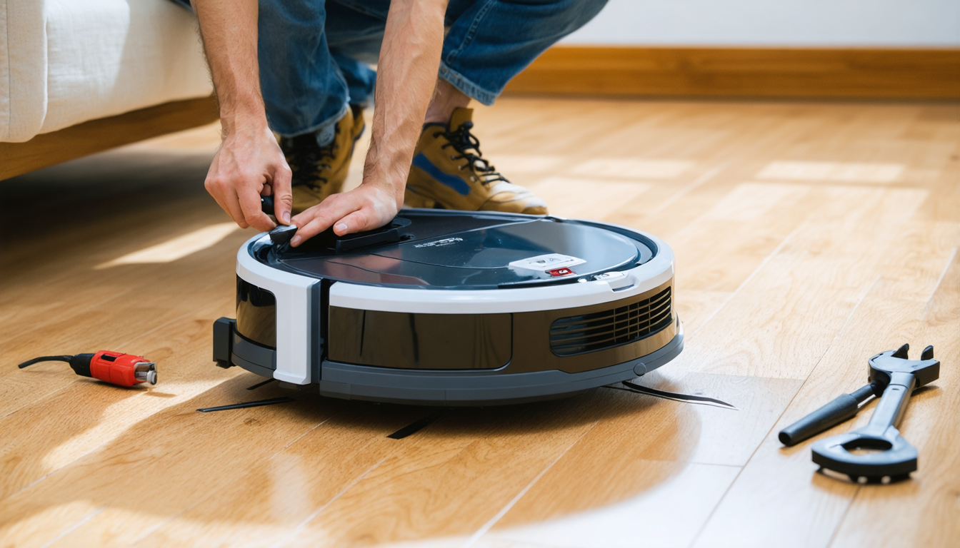 découvrez notre guide complet pour réparer votre aspirateur robot qui ne fonctionne plus. apprenez les étapes essentielles pour diagnostiquer les problèmes courants et retrouver un appareil fonctionnel rapidement et facilement.